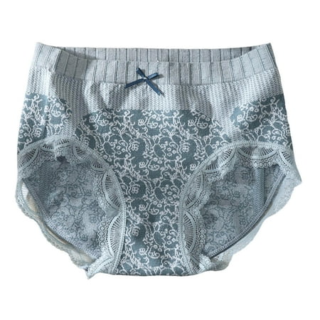 

Gyedtr Summer Clothes for Women Women s Sexy Lace Fragmented Flower Traceless Mid Waist Tight Underpants