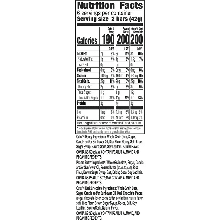 3 Pack Of Nature Valley Crunchy, Variety Pack, 12 Granola Bars, 8.94 oz (6CT), With Blue Water Bottle By Value Nest