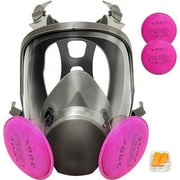 Reusable full face respirator mask, respirator mask with filters, widely used in painting, dustproofing, cutting, welding, fume, etc.