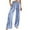 Blue, variant on Certgust Womens Pants Under $25 Wide Leg Pants Woman High Waisted Palazzo Flowy Drawstring Elastic Waist Trousers with Pockets Beach Vacation