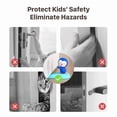 thumbnail image 4 of Tope de puerta a prueba de niños - Tope de seguridad en forma de cuña for niños - Diseño innovador for evitar accidentes en la puerta y agarre a prueba de viento, 4 of 7