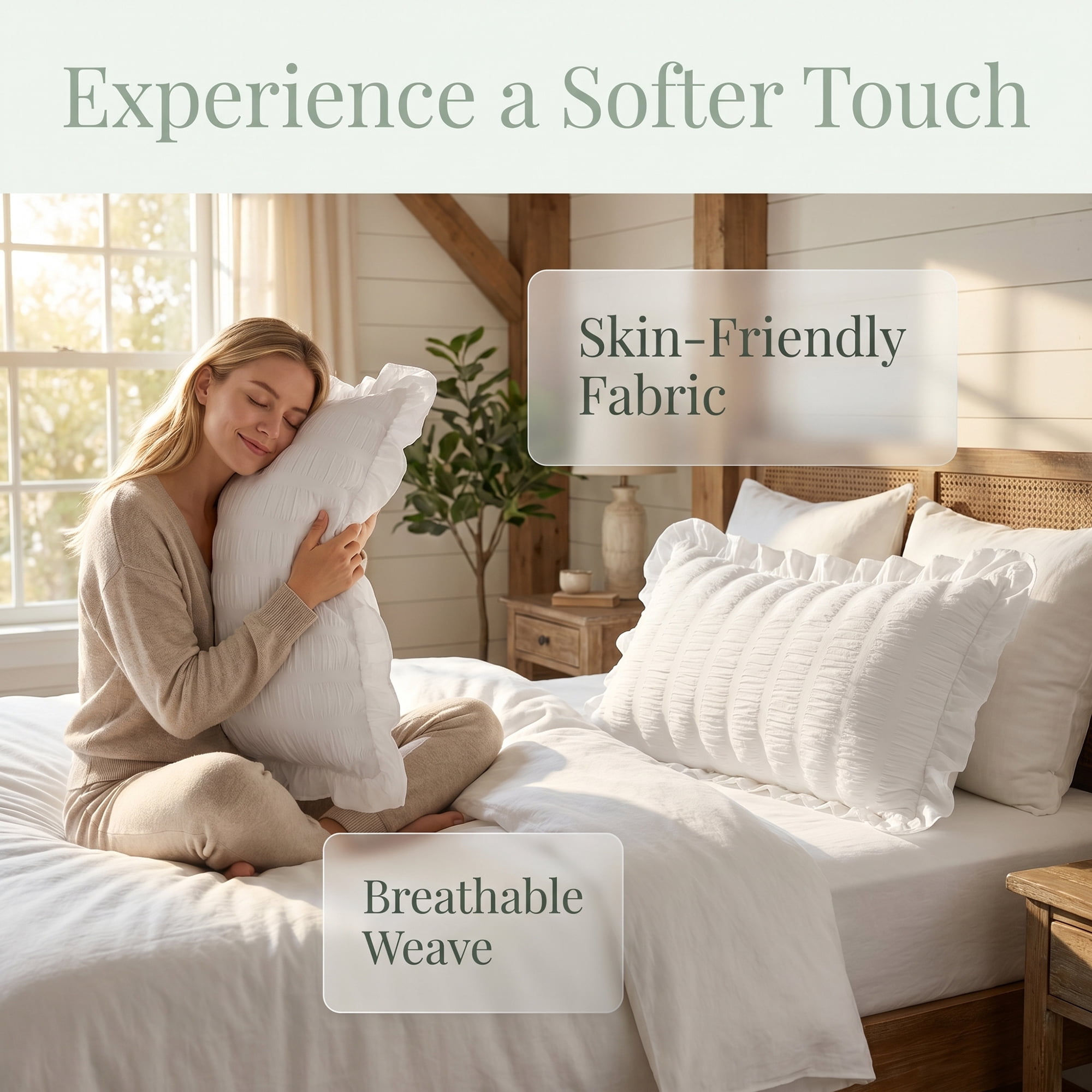 Unique Bargains 2Pcs Polyester Envelope Closure Wrinkle Resistant Pillowcase Queen White