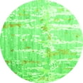 thumbnail image 1 of Ahgly Company Indoor Round Abstract Green Contemporary Area Rugs, 6' Round, 1 of 1