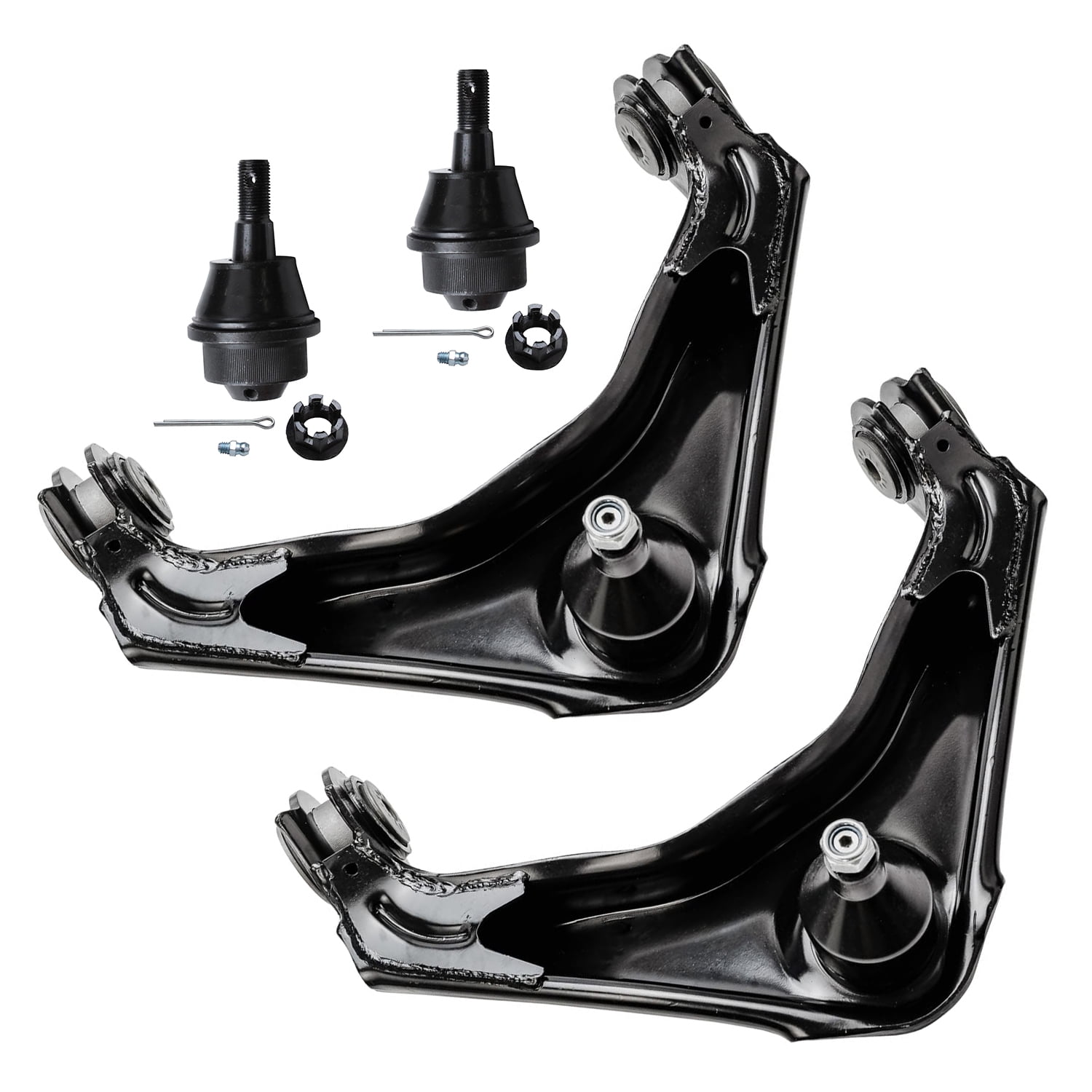 Detroit Axle - 4WD Front End Kit for Chevy Silverado GMC Sierra 1500HD 2500 HD [8-Lug] Upper Control Arms Wheel Bearing Hubs CV Axles Ball Joints Sway Bars Tie Rods Front Rear Shock Absorbers