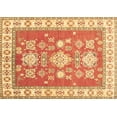 thumbnail image 1 of Ahgly Company Indoor Rectangle Geometric Brown Traditional Area Rugs, 2' x 3', 1 of 4