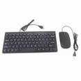 thumbnail image 2 of Mini Wired Keyboard Mouse Set Combo, Ultra Thin, Compact Size,  Cable, for Office Work and Entertainment Life, 2 of 7