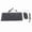 Black, variant on Riousery Ultra Thin USB Wired Keyboard and Optical Mouse Combo Set for PC Laptop Desktop Mac computer, Featuring Reliable Connection, Durable Cable Cord, and Ergonomic Compact Design, Black
