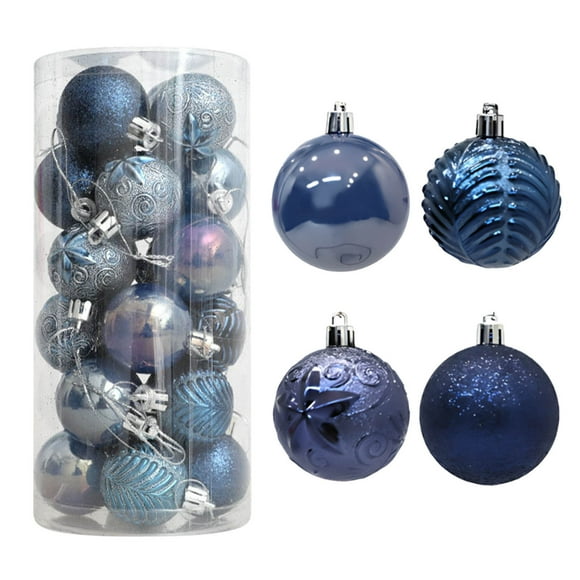 Wooowa Shatterproof Christmas Ball Ornaments Christmas Tree Decorations Theme Assorted Christmas Decor Plastic Christmas Ornaments Balls