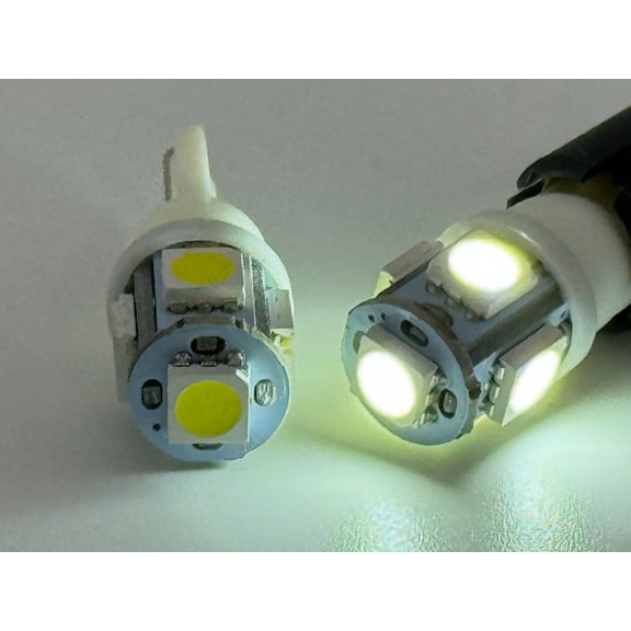Rebaydo 2pcs T10 86 LED Bulb 6 Volt AC or DC Map Dome Trunk Accessory Light (Color:White 6000K;)