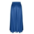 thumbnail image 4 of Aofany Maxi Skirt for Women Stain Comfy Tie Elastic High Waisted Skirts Vacation A-Line Flowy Swing Long Skirts, 4 of 5