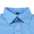 thumbnail image 5 of IYTR Mens Dress Shirts Solid Color Long Sleeve Regular Fit Work Shirts Button Up Turndown Collar Classic Comfy Business Casual Shirts Blouses Sky Blue XXL, 5 of 6