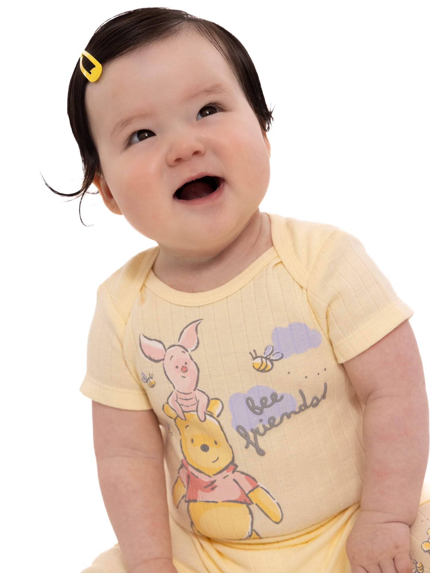 Disney Baby Wishes and Dreams Character Baby Layette Newborn Essentials Gift Set, 4-Piece, Sizes Newborn-12 Months