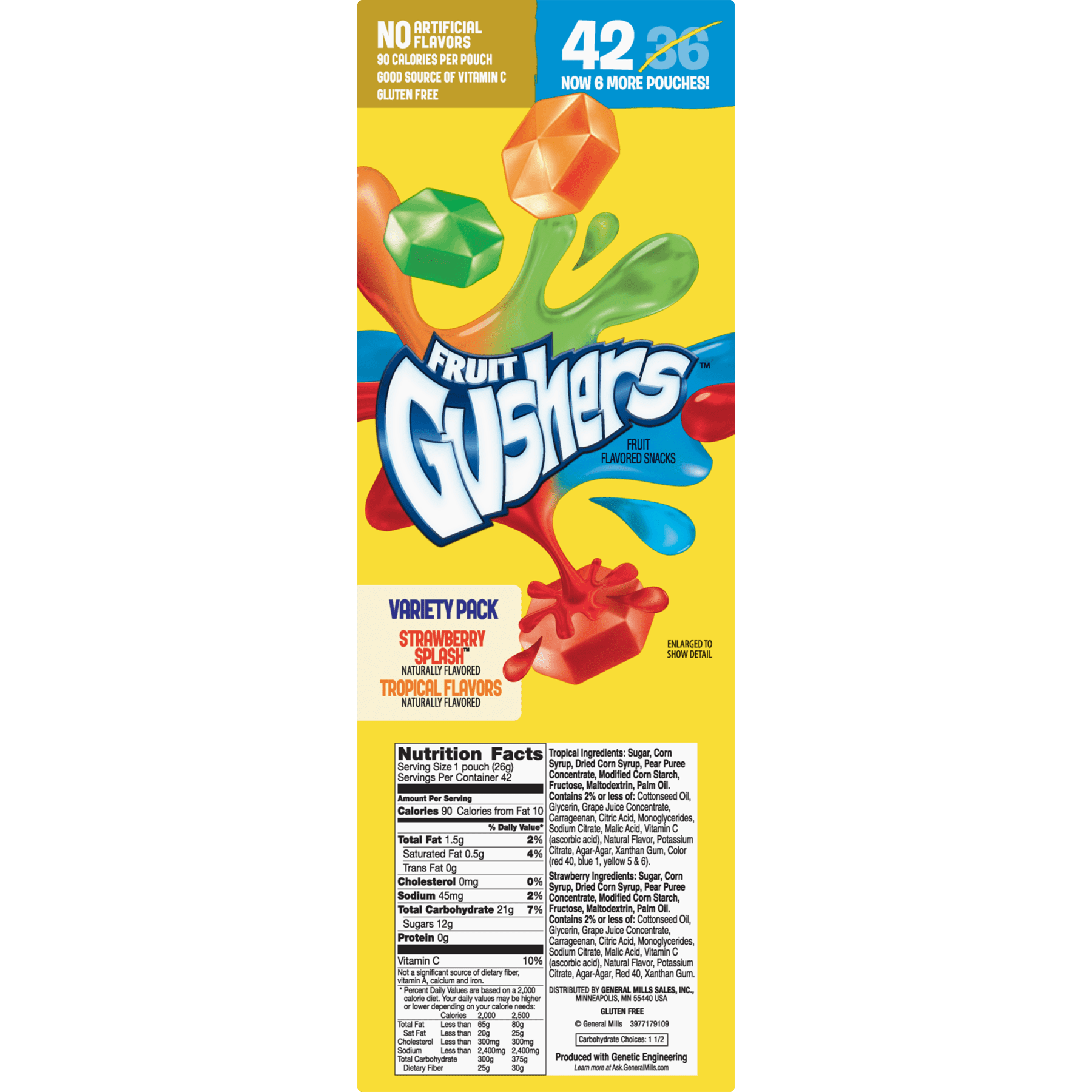 Betty Crocker Fruit Gushers Variety Pack 42Ct, 42 ct, 37.8 oz