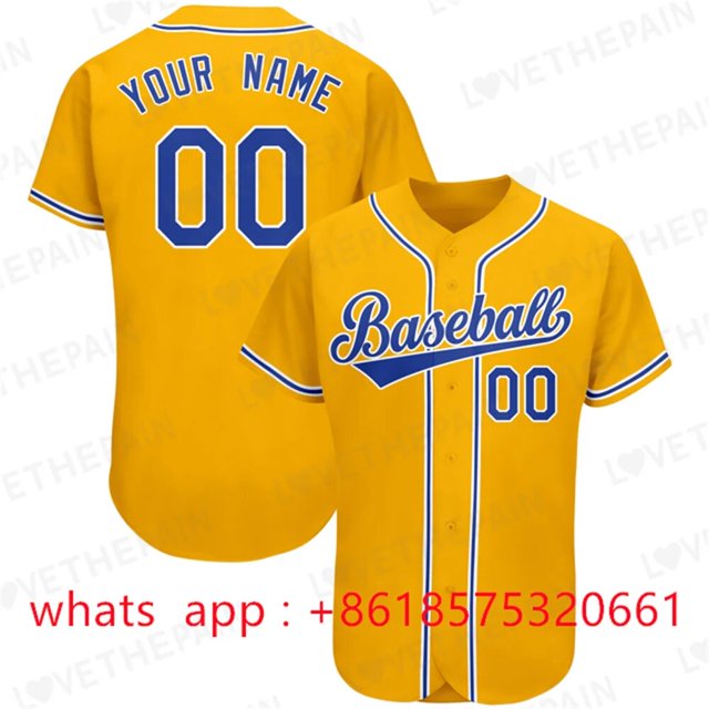 New Style Custom Baseball Jersey Team Training Uniform Printing Add Own Name Number Softball Sports White Green Men Ladies/Kids