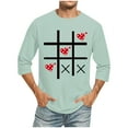 thumbnail image 1 of Blusas y camisas de manga larga con cuello redondo para hombre, blusa informal con cuello redondo y manga corta, blusa estampada de poliéster para hombre., 1 of 3