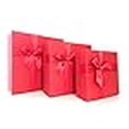 thumbnail image 3 of Cypress Lane Square Rigid Gift Box with Ribbon, 11 inches, a Nested Set of 3 (Red), 3 of 4