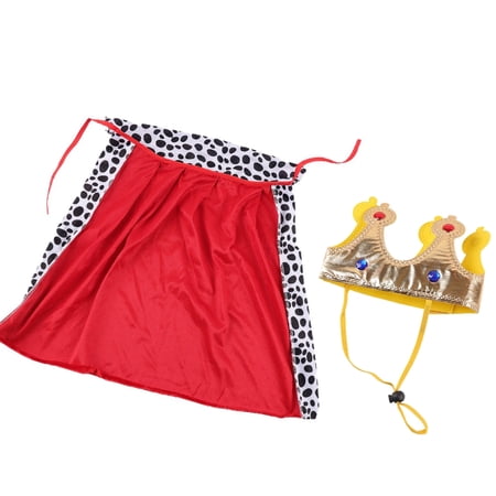 Misright Dog Party Costume Set with Wrap and Headpiece for Photo Time