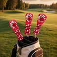 thumbnail image 2 of Uorisanigo Golf Club Covers Set, Driver Headcover and Fairway Wood Head Covers Hybrid Headcovers 3/5 Wood Headcover Leather Red Ladybug Golf Club Head Cover, 2 of 7