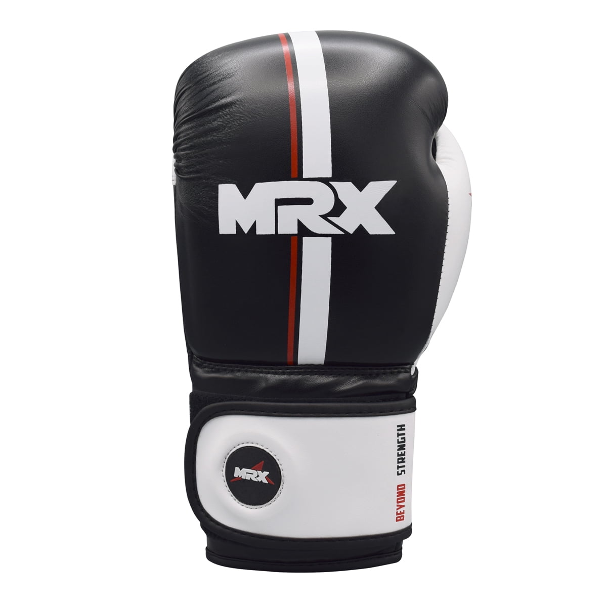 MRX Boxing Gloves for Men Women Boxing Training Gloves Kickboxing Muay Thai Sparring Punching Gloves Kickboxing Gloves Heavy Bag Workout Gloves for Boxing Durable Leather MMA Martial Arts|Black White