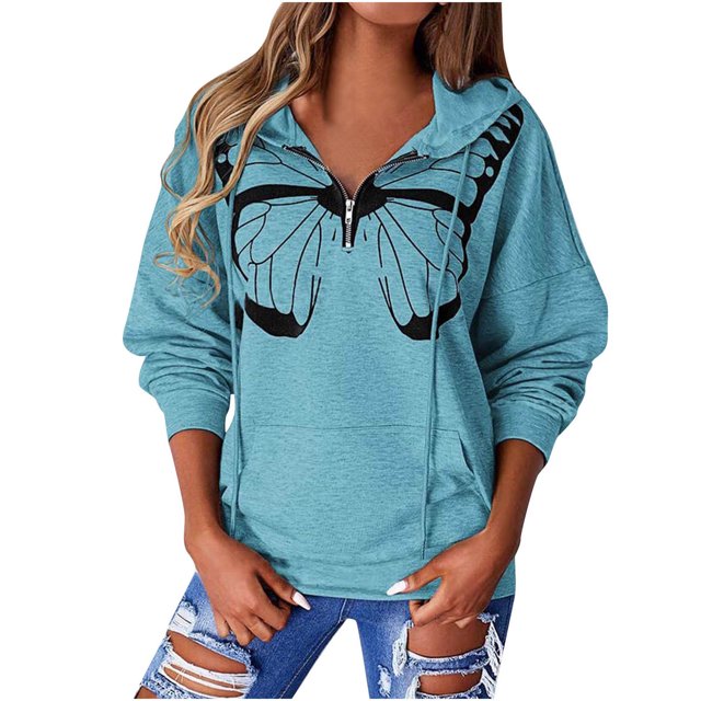 Sudadera para mujer Otoño Sudaderas Moda Otoño Invierno Manga larga Estampado sólido Tops con capucha Odeerbi ODB-5