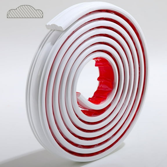 Gaahing Peel and Stick Wall Molding Trim, Self-Adhesive, Paintable DIY Home Decor, 9.8 ft x 0.79 in