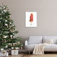 thumbnail image 2 of Stupell Indtries Glam Fashion Red Jacket Christmas Woman with Wreath,24 x 30,Design by Lanie Loreth, 2 of 4