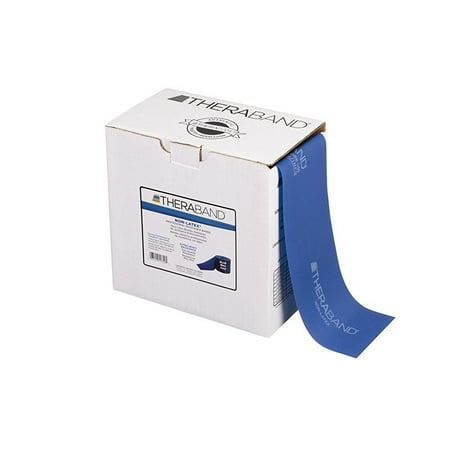 THERABAND Resistance Band, 50 YD Roll, Blue, Extra Heavy Thickness, 5.8 LBS Resistance, Level 5, Non-Latex