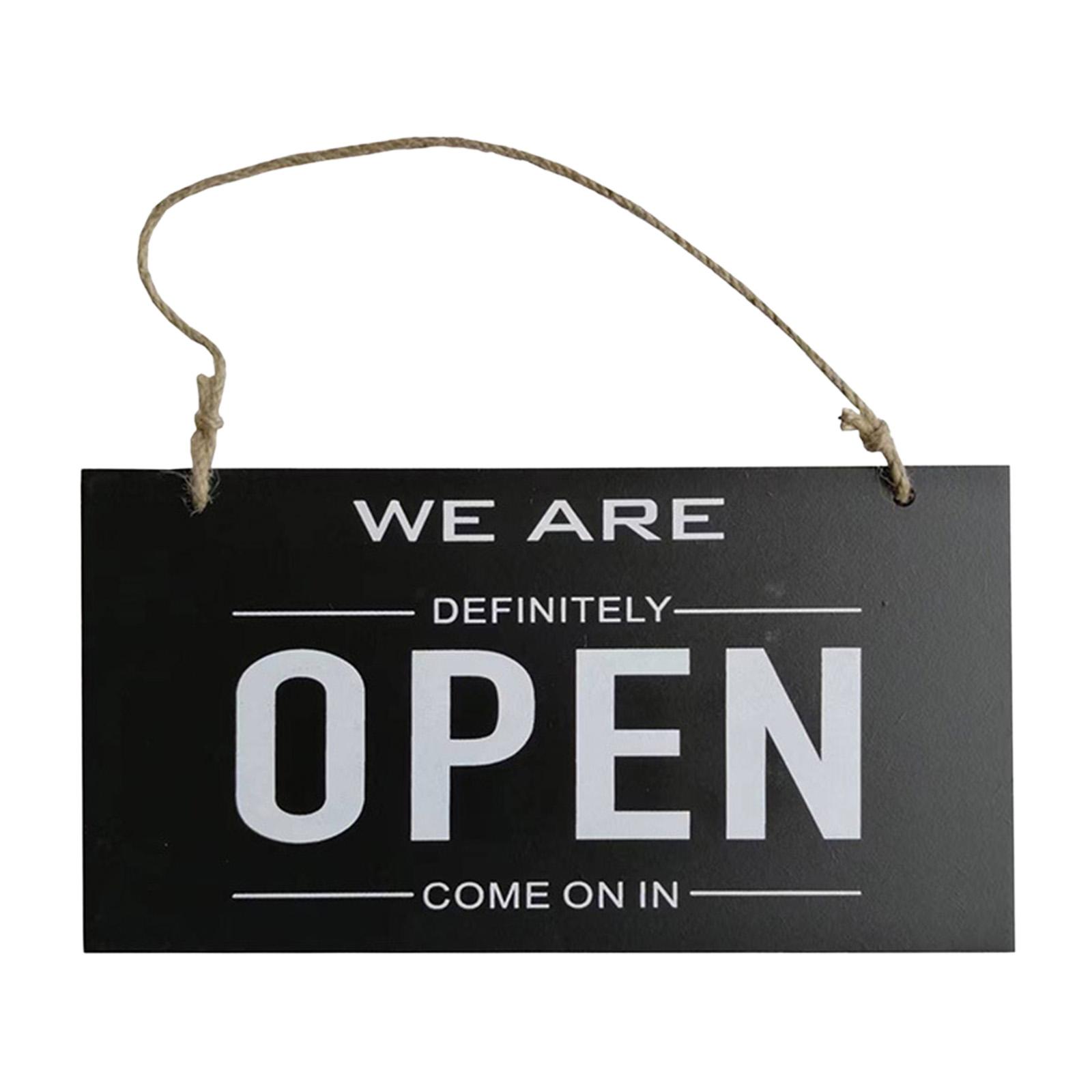 Open And Closed Business Sign, Double Sided Reversible Come In We're Open  And Sorry We're Closed Sign Store Hanging Sign For Restaurant Club Cafe  Hote