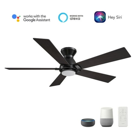 

Carro Ascender 52-inch Smart Ceiling Fan with Remote Light Kit Included Black Finish