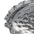 thumbnail image 2 of CC Home Furnishings 18" Smoke Gray Modern Chic Style Decorative Round Glass Plate, 2 of 5