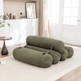 thumbnail image 1 of Sofá de piso ajustable, Corduroy lazy sofá con correas ajustables para configuraciones versátiles, 1 of 5