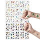 thumbnail image 1 of 25 hojas de tatuajes temporales brillantes, estilos espaciales que brillan en la oscuridad, pegatinas luminosas para tatuajes, tatuajes falsos, suministros para fiestas, regalos, 1 of 6