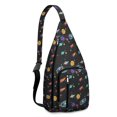 thumbnail image 1 of Astronomy Sling Backpack - Detailed Solar System Design Shoulder Bag, Compact Pack for Essential Carry & Daily Use, 1 of 4