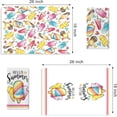 thumbnail image 2 of Hello Summer Popsicles Kitchen Dish Towels Set of 2, Rainbow Love Hearts Hand Towel Drying Baking Cooking Cloth, Seasonal Home Kitchen Decor 18x26, 2 of 6