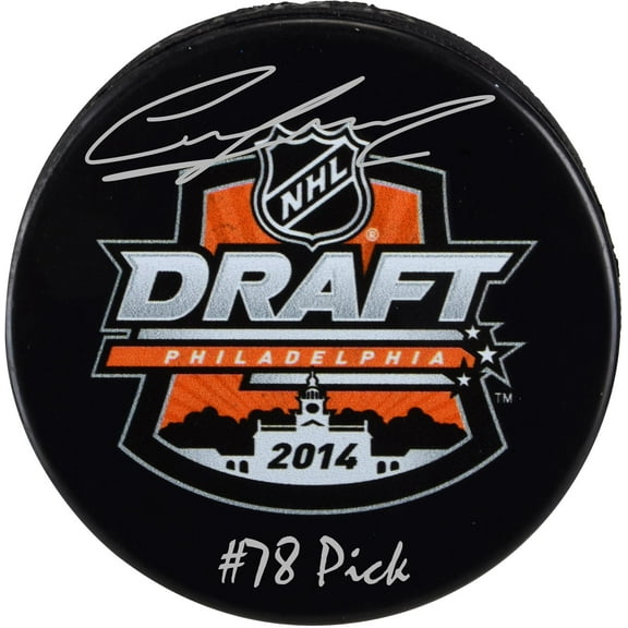 Ilya Sorokin New York Islanders Autographed 2014 NHL Draft Logo Hockey Puck with "#78 Pick" Inscription - Fanatics Authentic Certified
