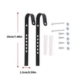 thumbnail image 5 of BIBABLYKE Metal Bike Front Basket Hook with Mounting Hardware Wire Basket Hook Adjustable Hardware Hanging Hooks Easy to Install, 5 of 7