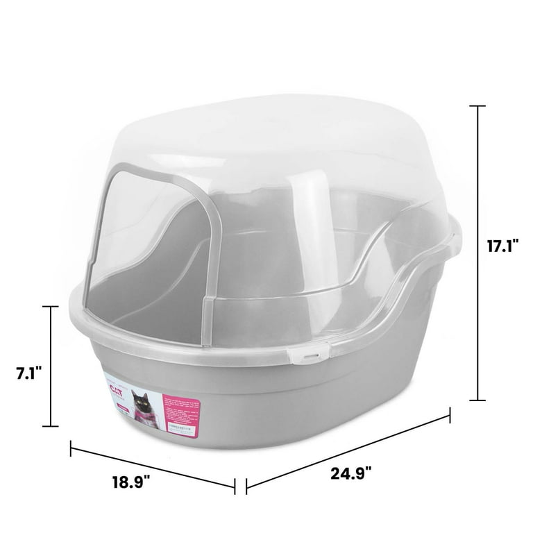 2 cats 1 litter box Cat Litter Box Enclosure for 2 Cats Hidden Cat Washroom Furniture-Whit   Furniture Wave