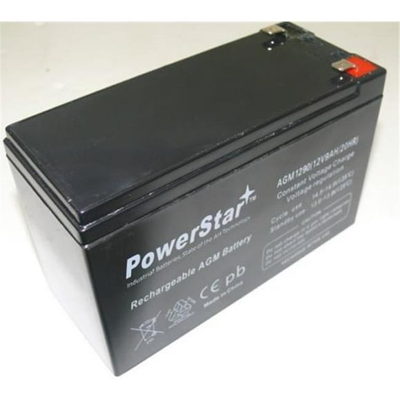 PowerStar PS12-9-274 9Ah Batterie de Remplacement. Durable 6-DW-7 12V- 7Ah UB1270