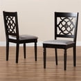 thumbnail image 4 of Baxton Studio Renaud Grey and Brown Finished Wood 2-Piece Dining Chair Set, 4 of 8