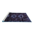 thumbnail image 2 of Ahgly Company Machine Washable Indoor Square Persian Blue Traditional Area Rugs, 6' Square, 2 of 4