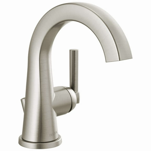 Delta 15891LF-SP Becker Single Handle Bathroom Faucet in Spotshield in Brushed Nickel