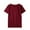 Red, variant on JGTDBPO Summer Shirts for Men Fashion Casual Pullover Solid Color Stylish Basic Seamless Short Sleeve V-Neck Blouses Shirts