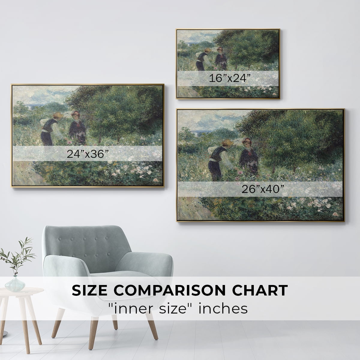 Vintage Botanical Print-LVIII By Wexford Home Framed in Gold Wood Gallery Wrapped Canvas 25 in. x 37 in.
