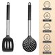 thumbnail image 3 of Juego de utensilios de cocina de 2, utensilio de cocina de silicona resistente al calor con mango de acero inoxidable, 3 of 5
