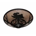 thumbnail image 5 of Meyda Tiffany 110551 22" W Rabbit On The Loose Flush Mount Ceiling Fixture - Silver, 5 of 5