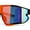 Black Red Rainbow Mirror, variant on Mens Color Mirror Aerodynamic Block Shield Lens Plastic Sport Sunglasses Grey Orange Mirror