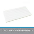 thumbnail image 3 of SSWBasics 72 Slot White Foam Ring Inserts - 14-1/4"L x 7-1/2"W - Set of 3, 3 of 7