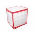 thumbnail image 1 of Christmas Ornament Storage Box for 64 Balls - Transparent Plastic with Dividers, Compatible with Tree Decorations, 1 of 4