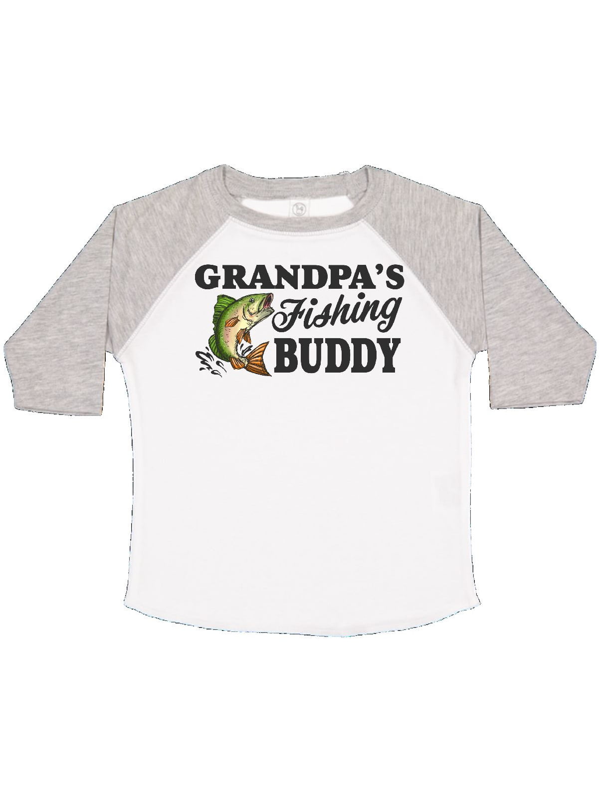 Grampa's Fishin Buddy CafePress 100% Cotton Cute Toddler T-Shirt 