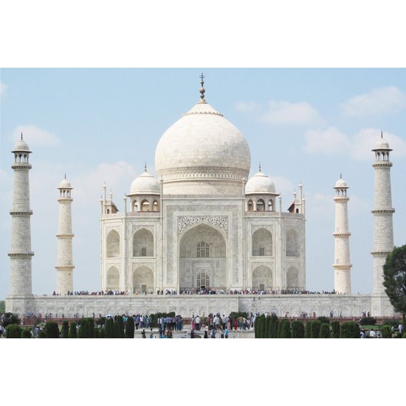24x36 gallery poster, Four minarets of the Taj Mahal